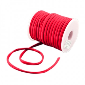 Stitched elastisch Ibiza red, 49cm